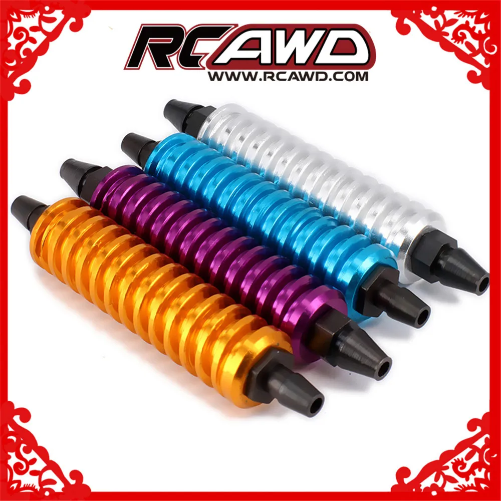 

Nitro Engine Glow Fuel Back Pressure Cooler TD10009 Alloy Aluminum 1/10 1/8 RC Car Upgraded Hop-Up Parts HSP Buggy Monster Truck