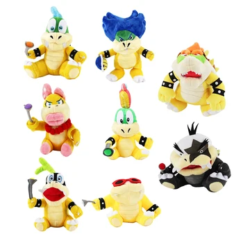 

8pcs/set Super Mario Koopalings Plush Toys Wendy LARRY IGGY Ludwig Roy Morton Lemmy bowser O.Koopa Plush Toys