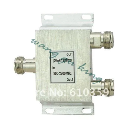 

high quality 2 Way Power Splitter 800-2500MHz Signal Booster cellphone repeater Divider for 3g cdma gsm dcs etc