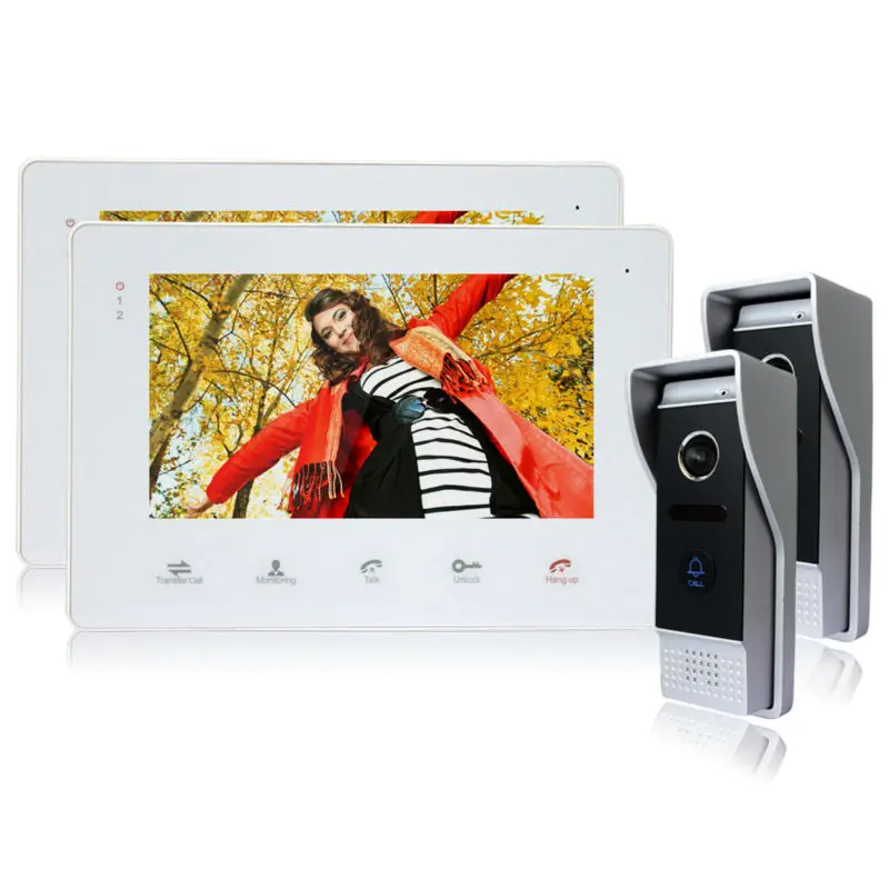 Homefong Home 7 Inch TFT Monitor Video font b Door b font Phone Intercom System Night