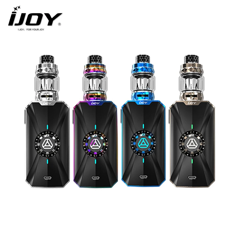 

Original IJOY Zenith 3 Starter Kit 360W Ijoy Electronic Cigarettes Box Mod Diamond Subohm Tank with Dual 20700 battery