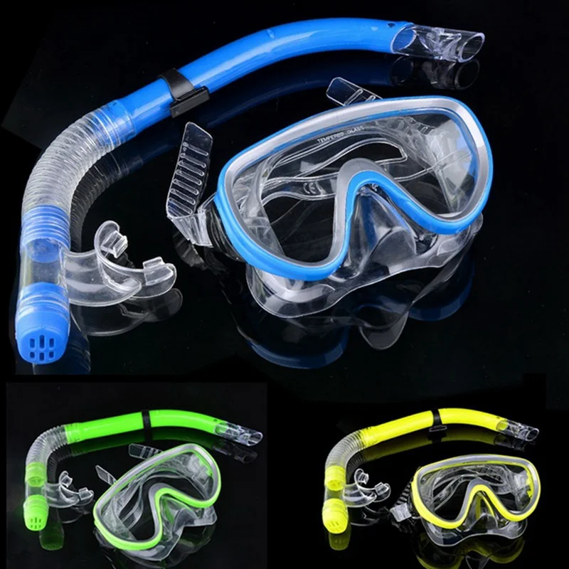 Подводный детский очки для ныряния маска дыхательная трубка Анти-туман противоударные плавательные очки группа аксессуары для подводного