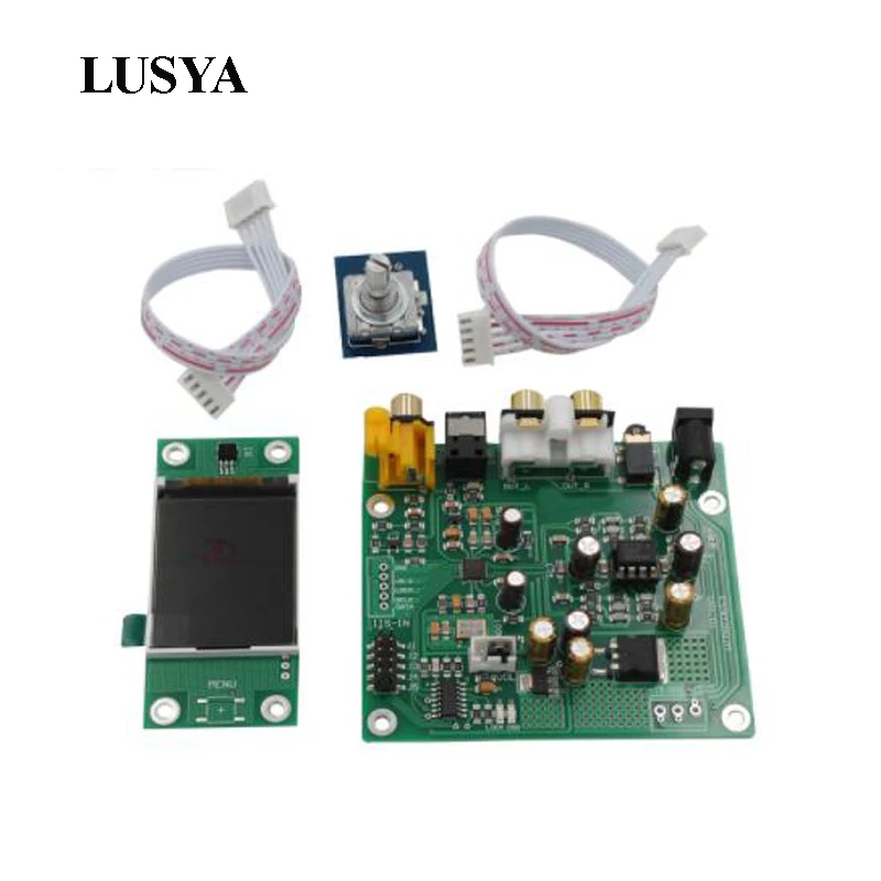 

Lusya ES9038 Q2M DAC DSD Decoder Support IIS DSD 384KHz Coaxial Fiber DOP For hifi amplifier audio With OLED G4-009