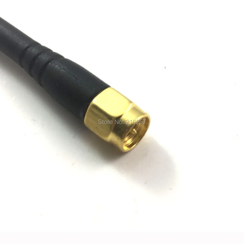 1pcs Wifi Antenna 2.4 Ghz 3dbi Aerial With Sma Male Connector Black 5cm Length