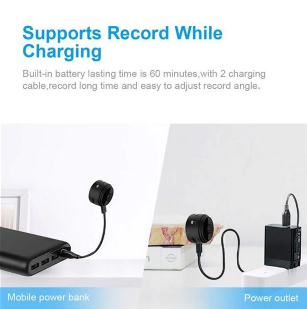 1080P Мини камера A9 круглый WiFi full HD ночное видение видео рекордер беспроводной IP