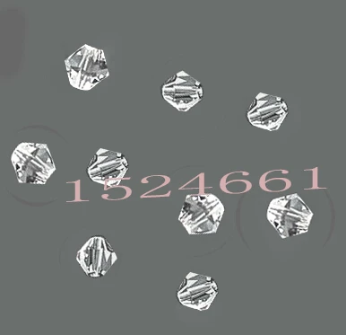 

FLTMRH 4MM 200PCS Clear Faceted Bicone Acrylic Spacer Beads crafts materials plastic chunky alphabet bubblegum