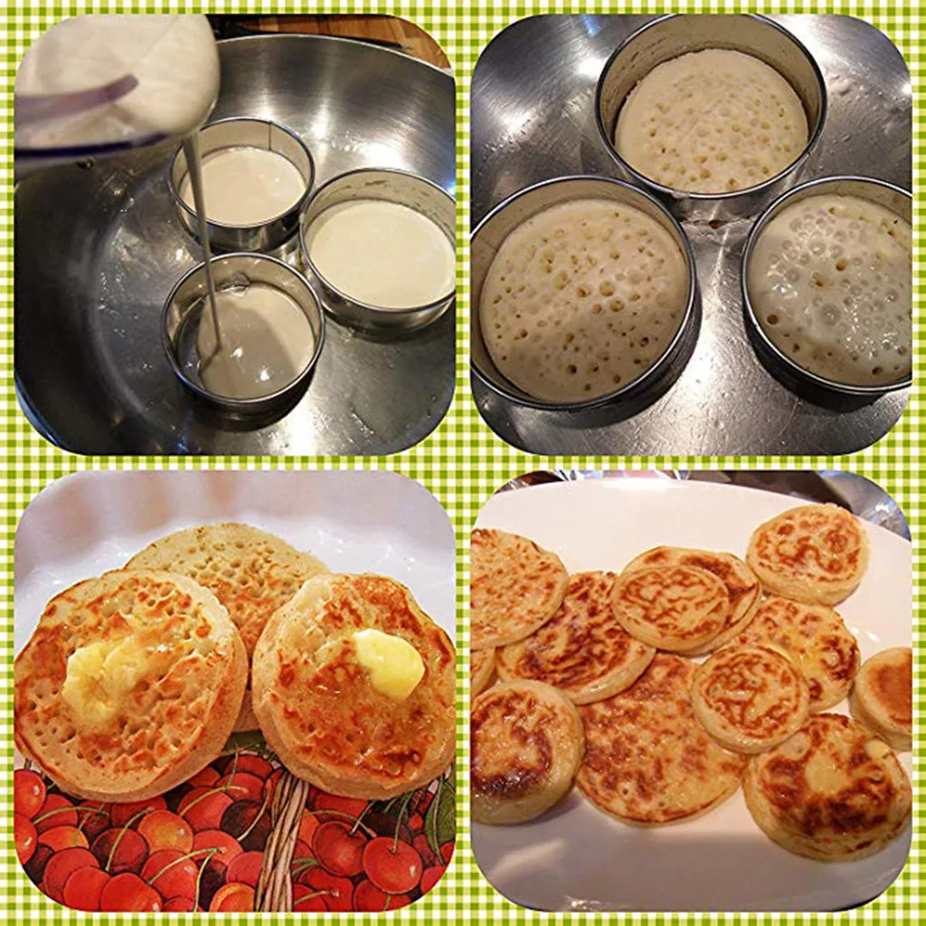 14Pcs Stainless Steel Mousse Mould Round Shaped Dough Cutting Tool Cookie Biscuit Cutters Circle Pastry Cutters Cake Baking Mold