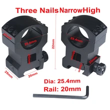 1 пара прицела низкий/Высокий Профиль 6 болтов 30 мм 25,4 мм кольцо Вивер 20 мм Пикатинни База прицел охотничьи аксессуары