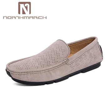 

NORTHMARCH Mens Loafers Summer Genuine Leather Men Shoes Lightweight Men Casual Shoes Breathable Driving Shoes Men Footwear