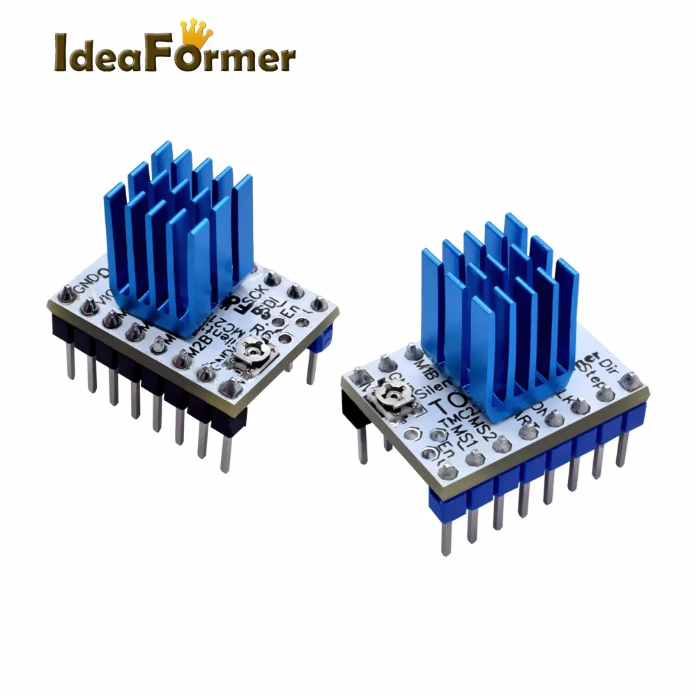 Шаговые двигатели TMC2130 V1.1/V1.2SPI TMC2208 V1.2 бесшумный драйвер StepStick отличная Бесшумная