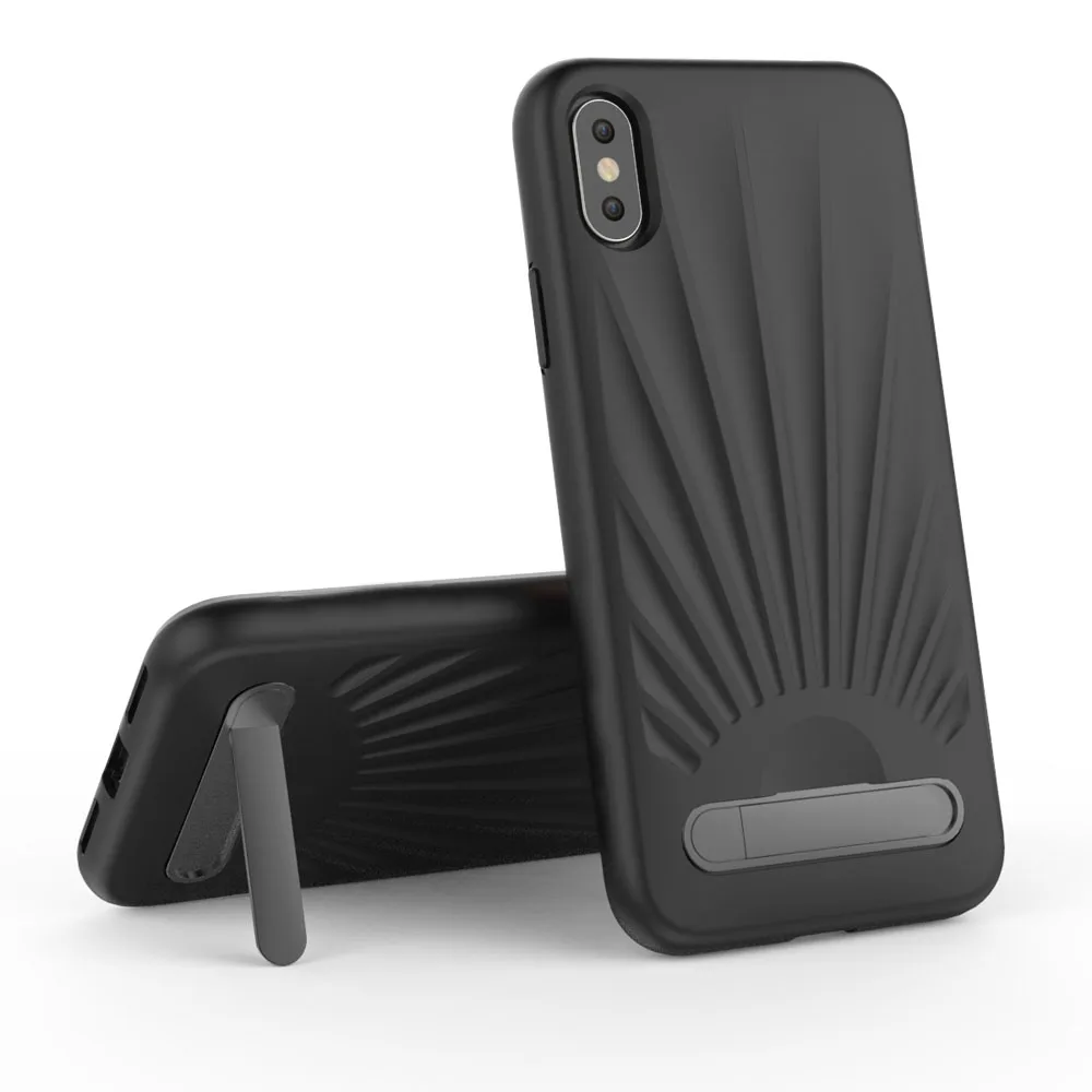 Защитный чехол для iPhone X с подставкой и внутренним держателем карт защитой от