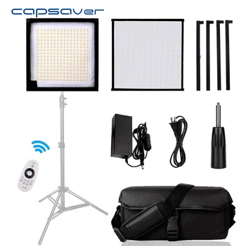 

capsaver FL-3030 LED Video Light Flexible Handheld Photography Lighting Fabric Panel Light 30*30cm CRI90 5500K Remote Control