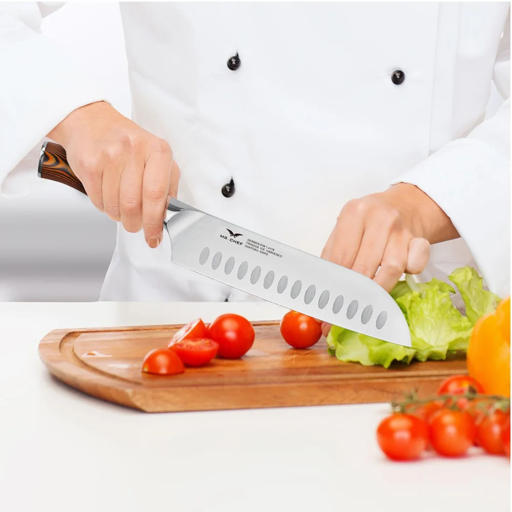  Professional Knife set Japanese Chef Knives Kit German Steel Kitchen Cutlery Cooking Accessories Wo - 32678789528