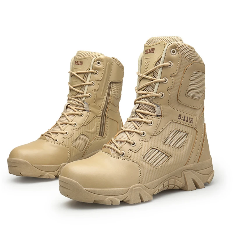 

2018 Outdoor Hiking Shoes Men's Desert Climping Military Tactical Campe Boots Men Combat Army Boots Militares Sapatos Masculino