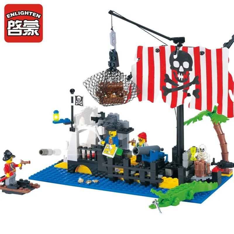E Model Compatible with Lego Priate Models Building Kits Blocks Toys Hobby Hobbies For Boys Girls