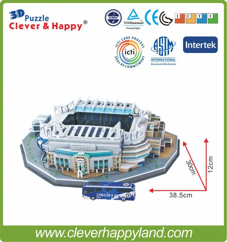 3d puzzle clever and happy