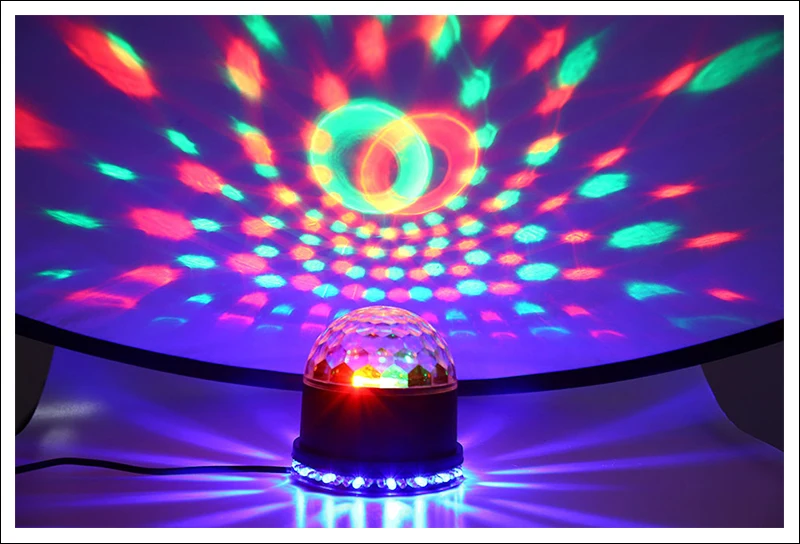 DJ Light Mini Disco Magic Ball Stage Lighting Digital LED RGB Crystal (1)