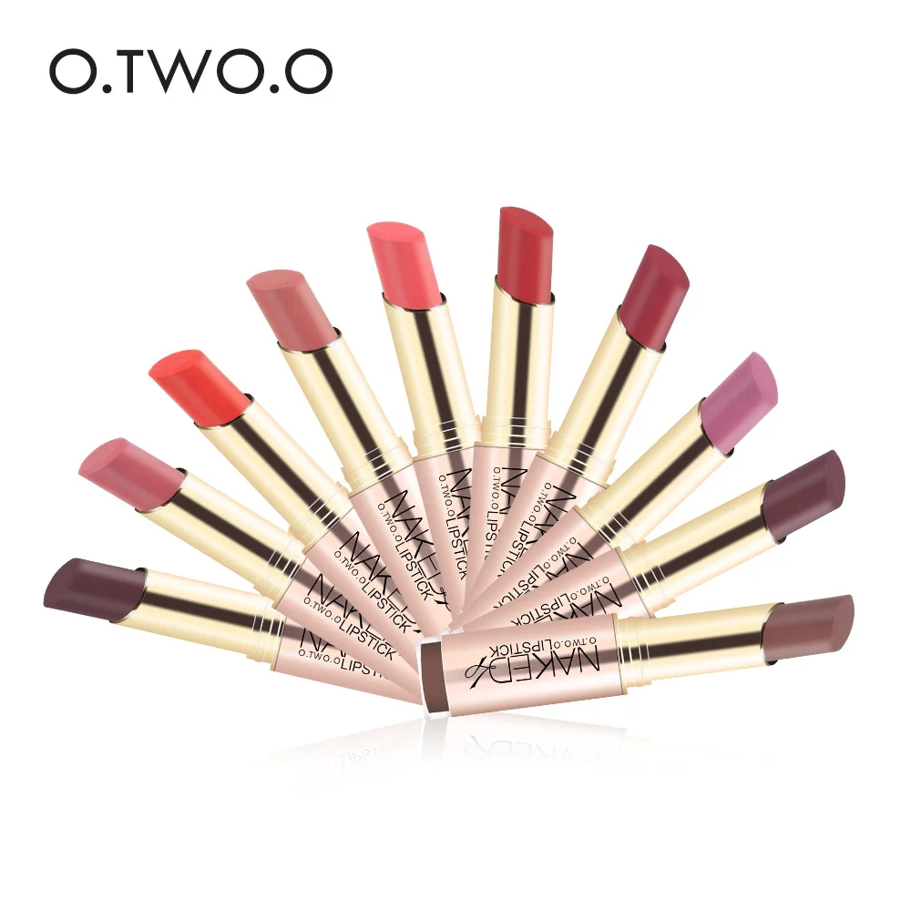 

O.TWO.O Brand NEW Makeup Lipstick Matte Organizer Popular 20 Colors Long Lasting Waterproof Nude Lipstick Matte Lip Cosmetics