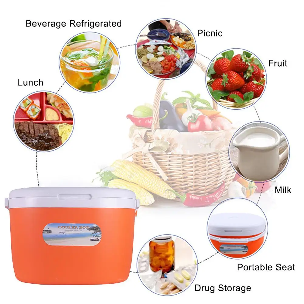 Portable 6L Mini Outdoor Incubator Refrigeration Dual-use Box Food Storage Cold Fishing Cooler Box For Picnics Fishing Transport Portable 6L Mini Outdoor Incubator Refrigeration Dual-use Box Food Storage Cold Fishing Cooler Box For Picnics Fishing Transport