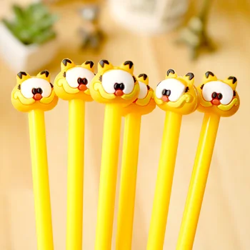 

12Pcs Creative Tiger Gel Pen Cat Lion Kids Fun Cartoon Animal Office School Supply Stationery Store Goods Thing Gifts Stationary