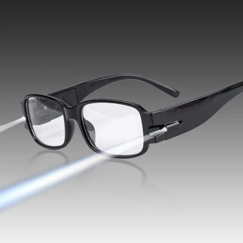 

Multifunctional Strength LED Lights Reading Glasses Night Vision Eyeglass With Lamp ALS88