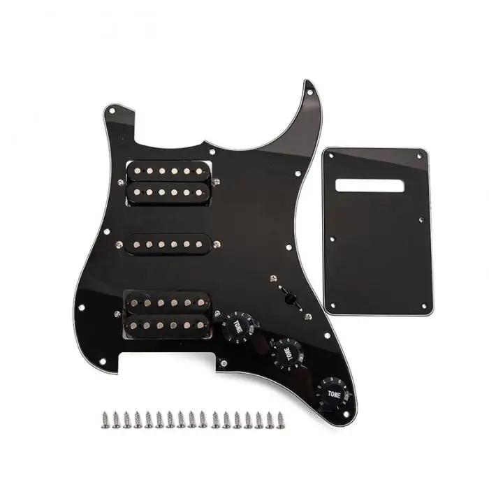 Hot Wired Plate Pickguard Humbucker Portable Accessories for Electric HSH Guitar MCK99