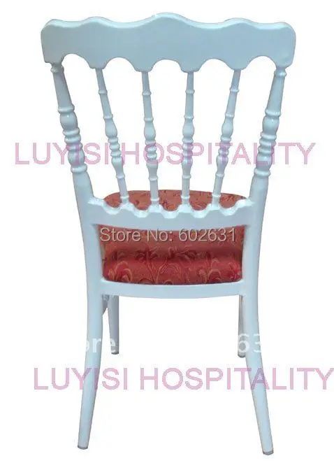 Белое кресло алюминиевое Наполеон с фиксированной подушкой сиденья|napoleon chair|chair