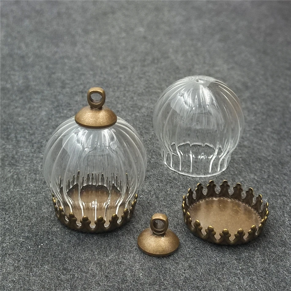 Стеклянный шар в виде тыквы 5 комплектов 25*15 мм 20*15 мм|glass globe|glass bottle pendantglass globe pendant |