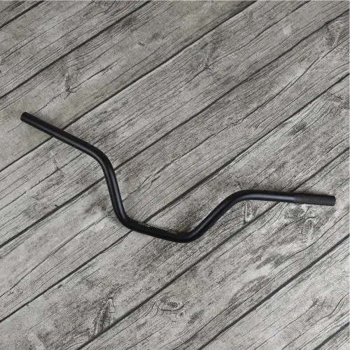 Black handlebar 690 мм 22 мм Универсальный винтажный мотоцикл руль из алюминиевого сплава трубы с балансный блок - Цвет: Black handlebar