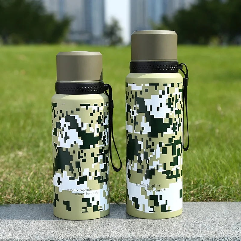 Thermose bottle 304 stainless steel thermal cup sport hiking Gym bottle 1000ml 800ml vacuum flasks thermal bottle  (6)