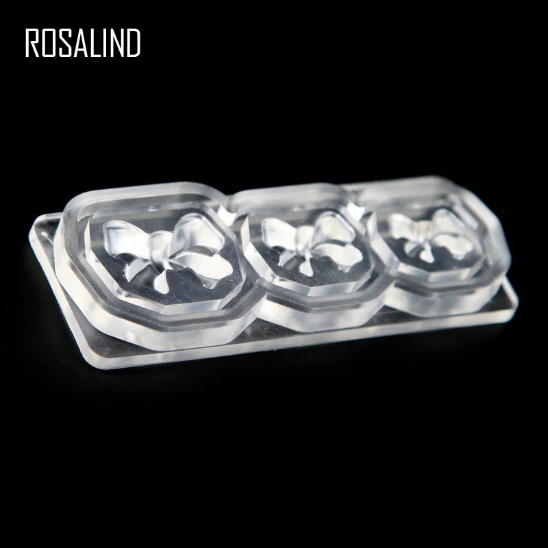 ROSALIND 1 шт. красивые трафареты для дизайна ногтей 10 видов конструкций прочная 3D