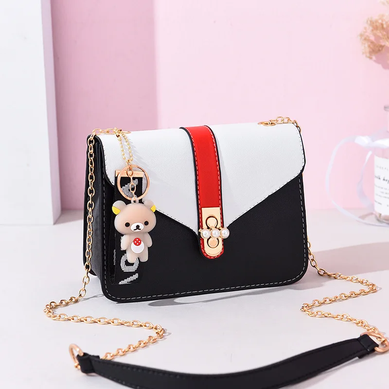 أحدث لطيف Crossbody حقيبة ل سلسلة نسائية البسيطة حقيبة كتف دائرة صغيرة حقيبة ساعي إمرأة حقائب