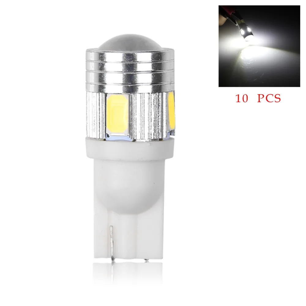 10 шт. T10 W5W 168 194 SMD СВЕТОДИОДНЫЙ Автомобильный Клин боковой светильник лампа для автомобиля задний светильник боковой парковочный купол двери освещение карты