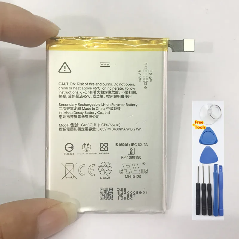 

Runboss Original Quality Battery G013C-B for Google Pixel 3 XL 3430mAh With Tools