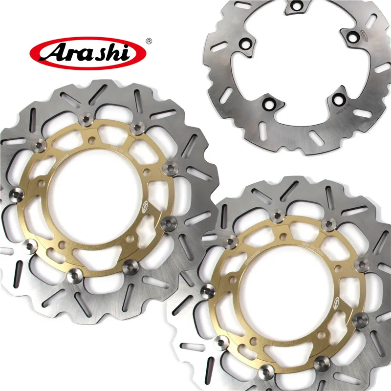 Arashi 1 Set GSX F 650 CNC Front & Rear Brake Disc Brake Rotors For