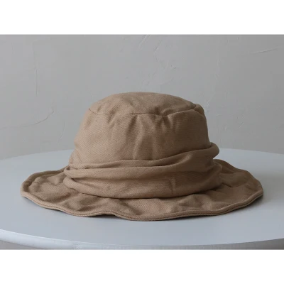 [La MaxPa] Лето Осень Новая мода черный цвет складной купол Повседневная универсальная темпераментная шляпа женские рыбацкие шляпы - Цвет: Хаки