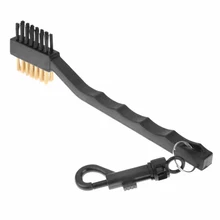 2 сторонние латунные Провода Нейлон Гольф клуб щетка паз очиститель комплект черный EDF88