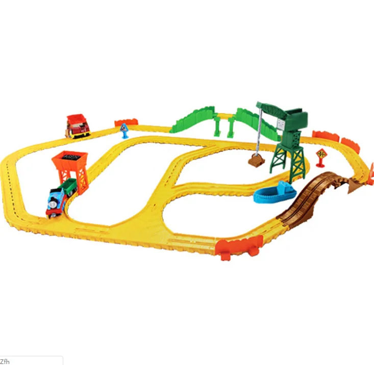 

Burlington wharf Train Track Suit Railway Situational Accessories Sets Compaitble with Diecast Thomas Trains Biro Toys for Kids.