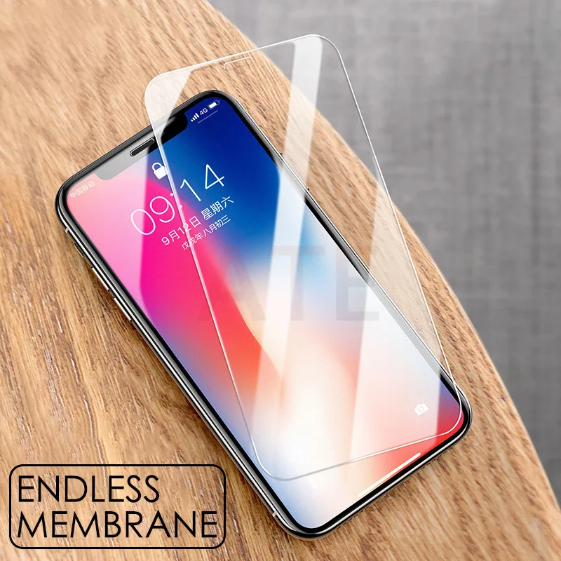 Закаленное стекло ATE 10 шт. для iPhone X XS MAX XR 5 5S SE 5c Защитная пленка для экрана для iPhone 6 6s 7 8 Plus защита стекла