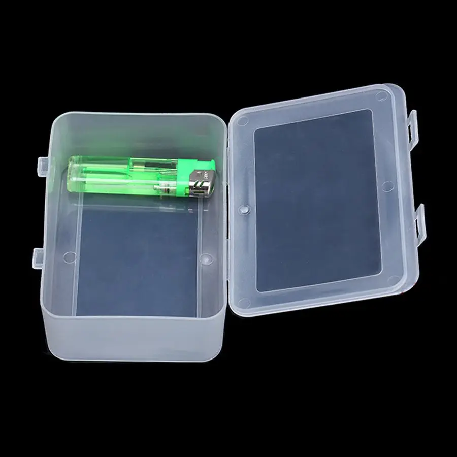

Small Size Multi-Function Components Transparent Box Two Buckle Lock And Portable Hardware Components Tool Box