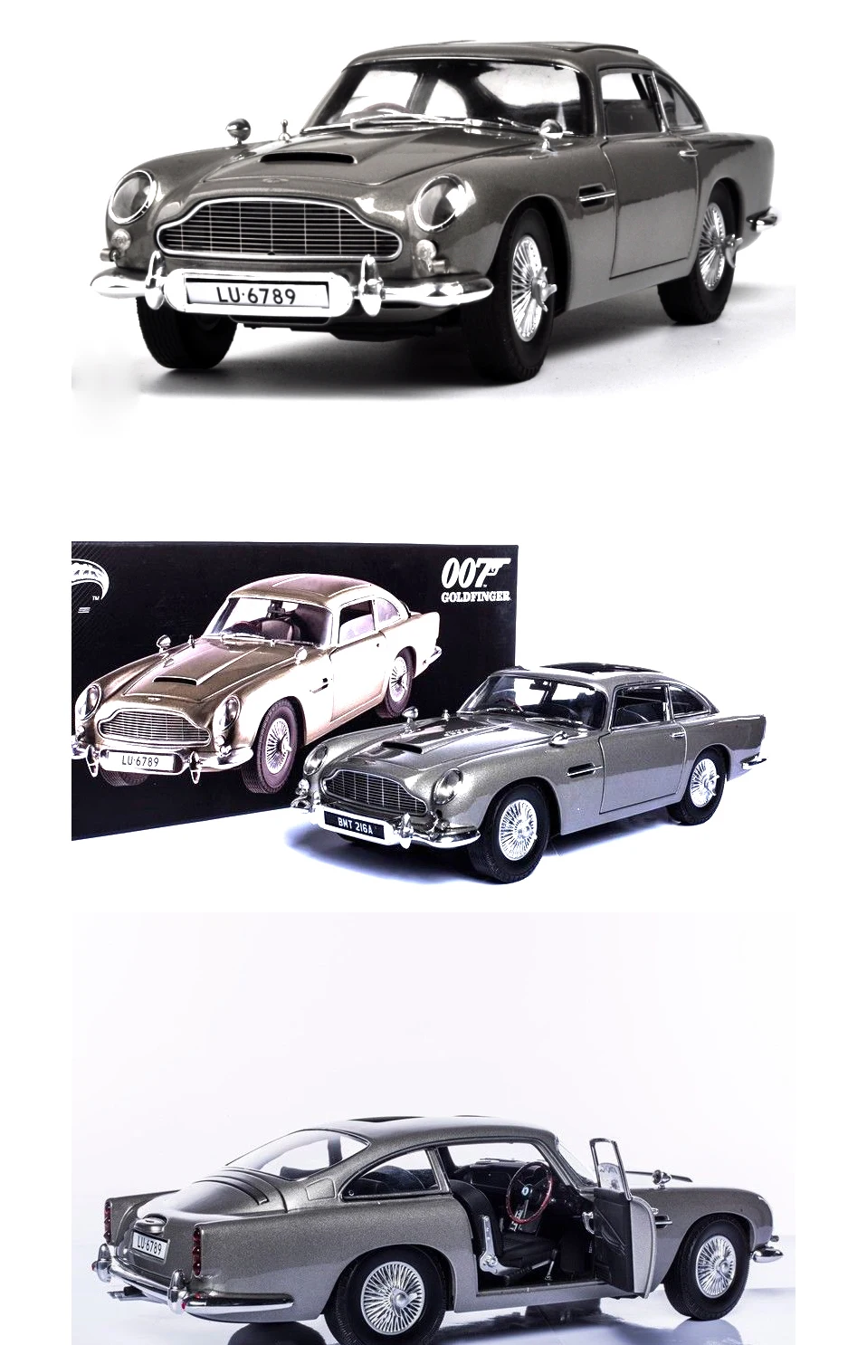 1 18 scale car models 2-4 Years james bond 007 collectables   Aston Matin DB5  Diecasts & Toy Vehicles Model Toys For Gifts      (7)