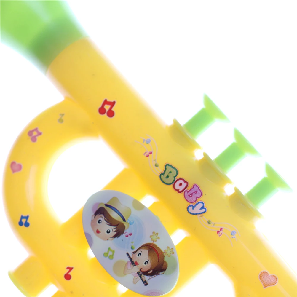 1 шт пластмассовая труба Музыкальные инструменты для детей Детские музыкальные игрушки для детей музыкальная труба гудок детская игрушка случайный цвет 15*7*2 см
