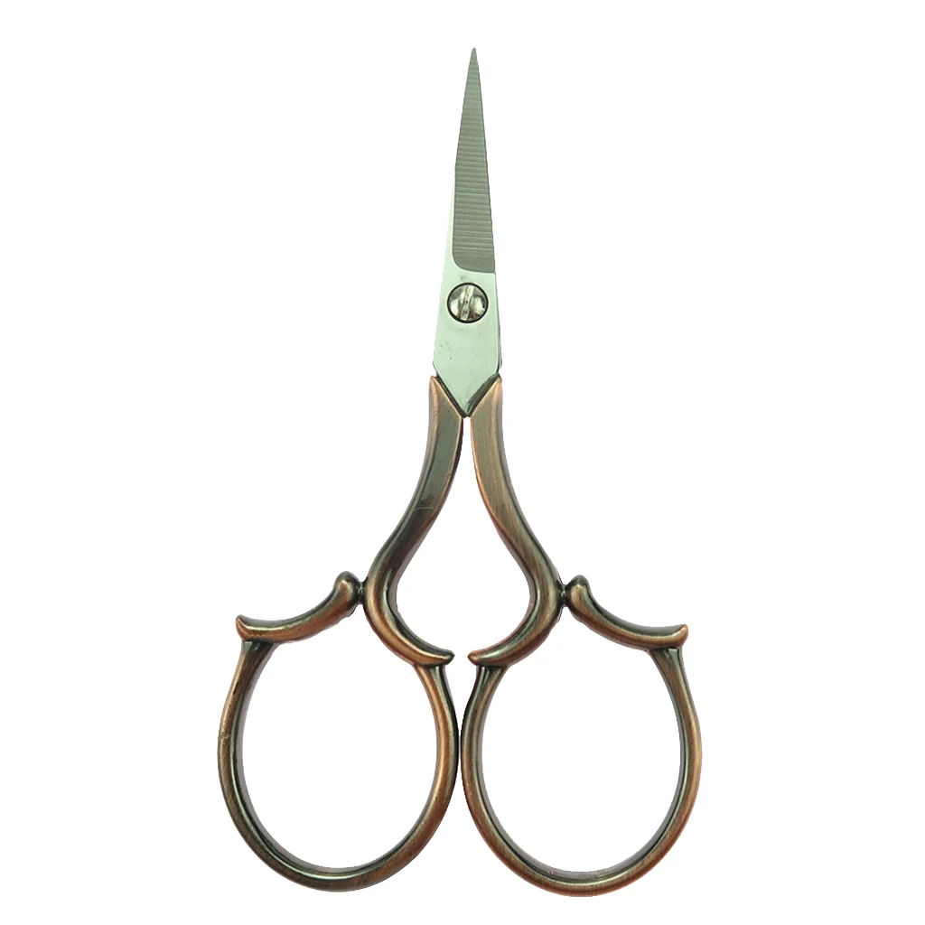 10Pcs Professional Tailor's Chalk Triangle Tailor's Chalk Sewing (4 Color) + 1Pcs Vintage Stainless Steel Sewing Scissor