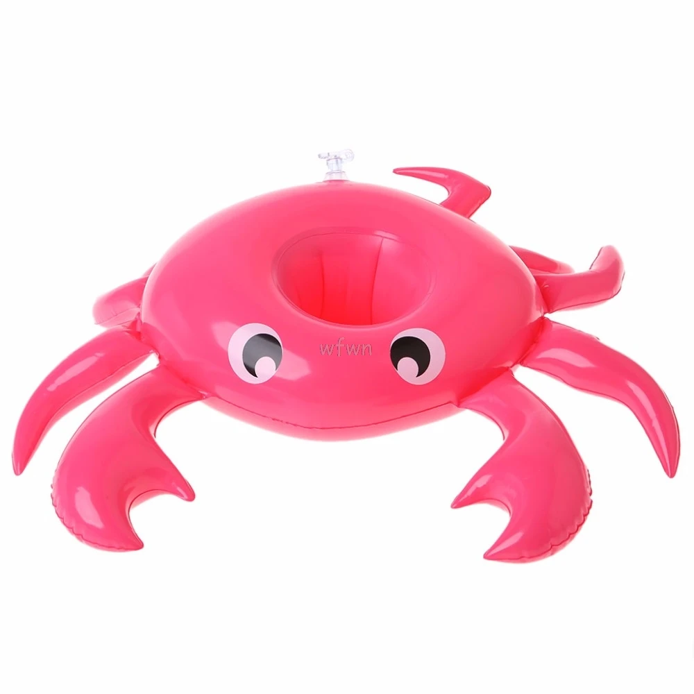 

Inflatable Crab Floating Cup Holder Pool Drink Water Toys Party Beverage Beach MAY24 dropship