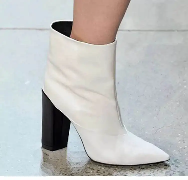 pointed toe high heel ankle boots