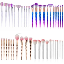 Unicorn Makeup Brushes Fish tail Colorful Foundation Brushes Portable Makeup Brush Cosmetic Tools Eyeshadow Mermaid brushes