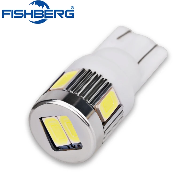 

1Pcs T10 LED Auto Car Light Bulb 5730 5630 SMD 6LED W5W 12V Interior T10 194 168 W5W Auto Parking Lighting Car T10 LED Wedge