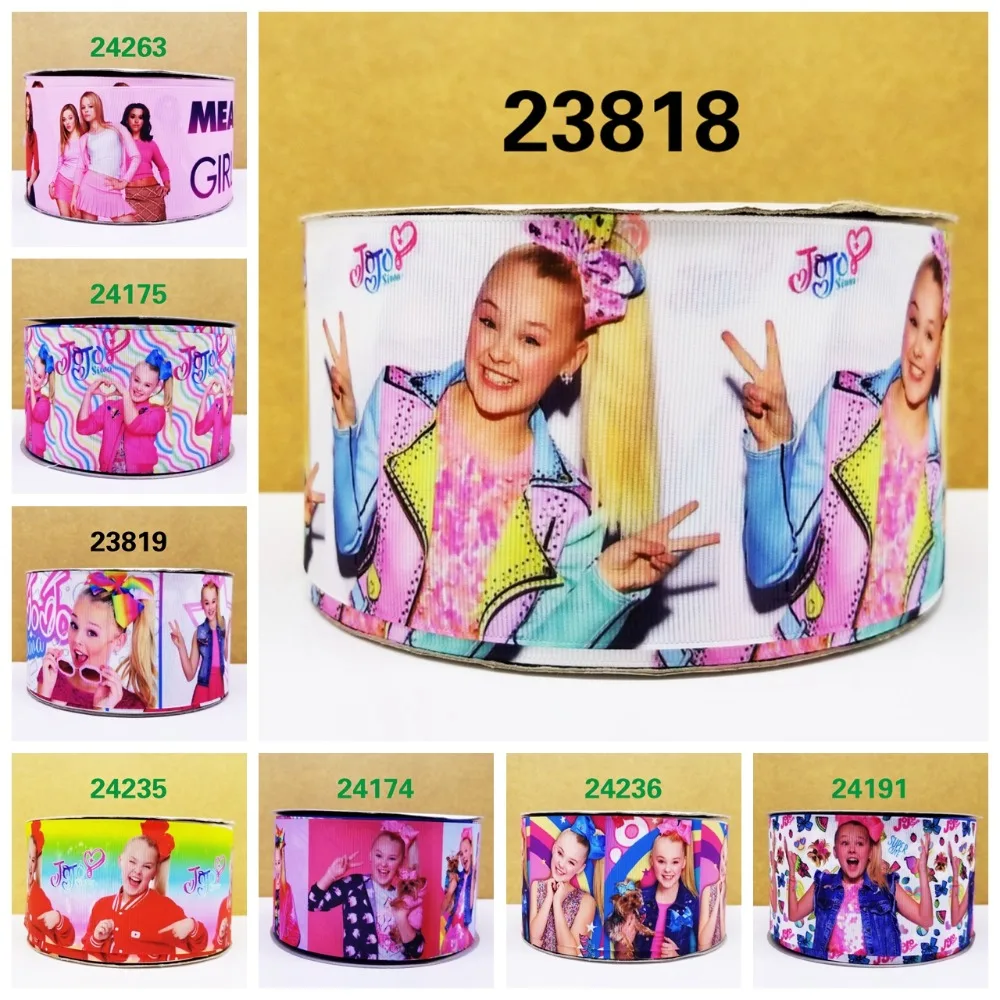 

Cartoon printed grosgrain ribbon ,satin ribbon 10 yards . 23818-