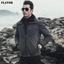 Новинка, мужская куртка из натуральной кожи, мужское пальто из свиной кожи, зимняя куртка из натуральной кожи