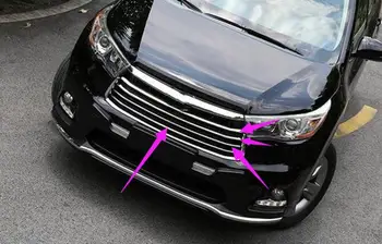 

ACCESSORIES 2014 2015 FIT FOR HIGHLANDER KLUGER CHROME FRONT GRILL GRILLE INSERT COVER STYLING TRIM MOLDING BUMPER